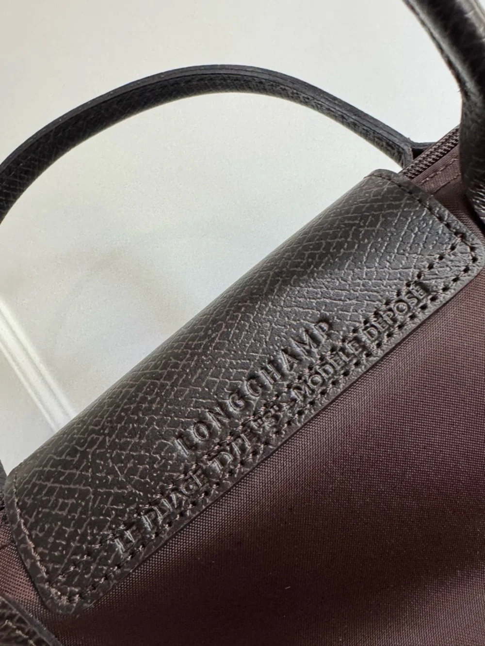 Authentic Longchamp Le Pliage Small Mocha - Picture 3 of 5